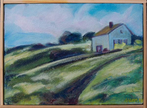 Simple Cape house on a hill, a view pretty much lost to time. Over the last decades these houses have been overbuilt and the properties made inaccessible to a wandering artist like me.